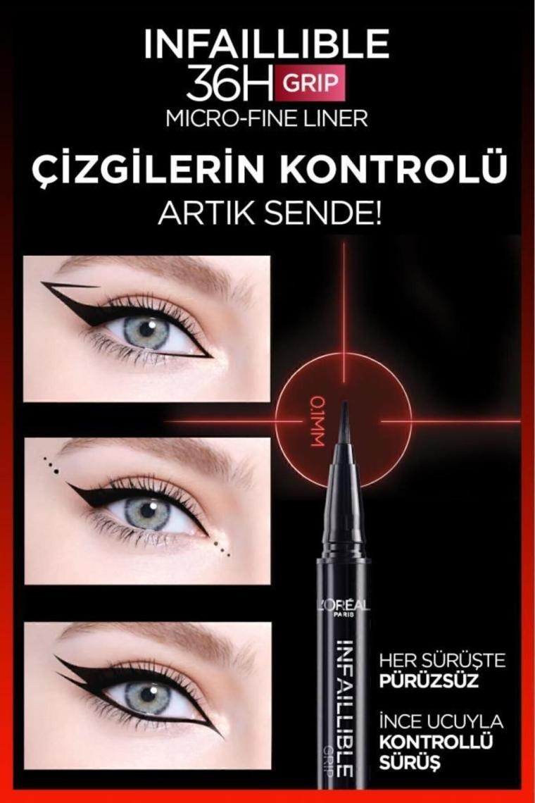 Loreal Paris Infaillible 36h Grip Micro Fine Eyeliner 01 Obsidian
