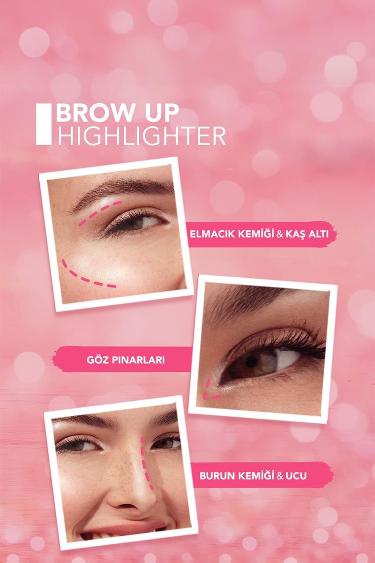 Asansörlü Aydınlatıcı Kaş Kalemi Uçuk Kahve -brow Up Highlighter Pencil-000 Champagne-8690604622269