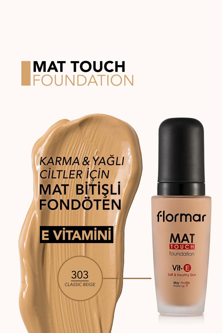Flormar Mat Touch M303 Classic Beige Fondöten