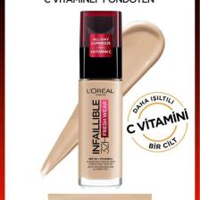 Loreal Paris Infaillible 32H Fresh Wear C Vitaminli Fondöten 130 True Beige