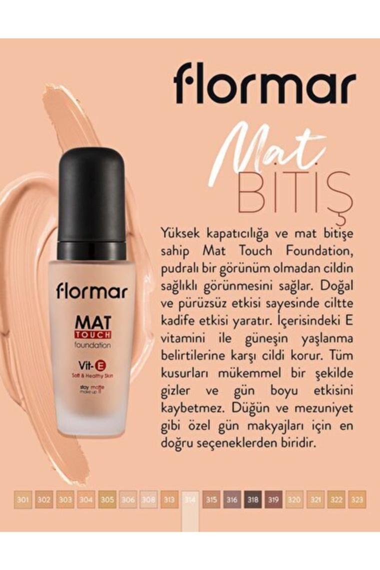 Flormar Mat Touch M314 Light Beige Fondöten