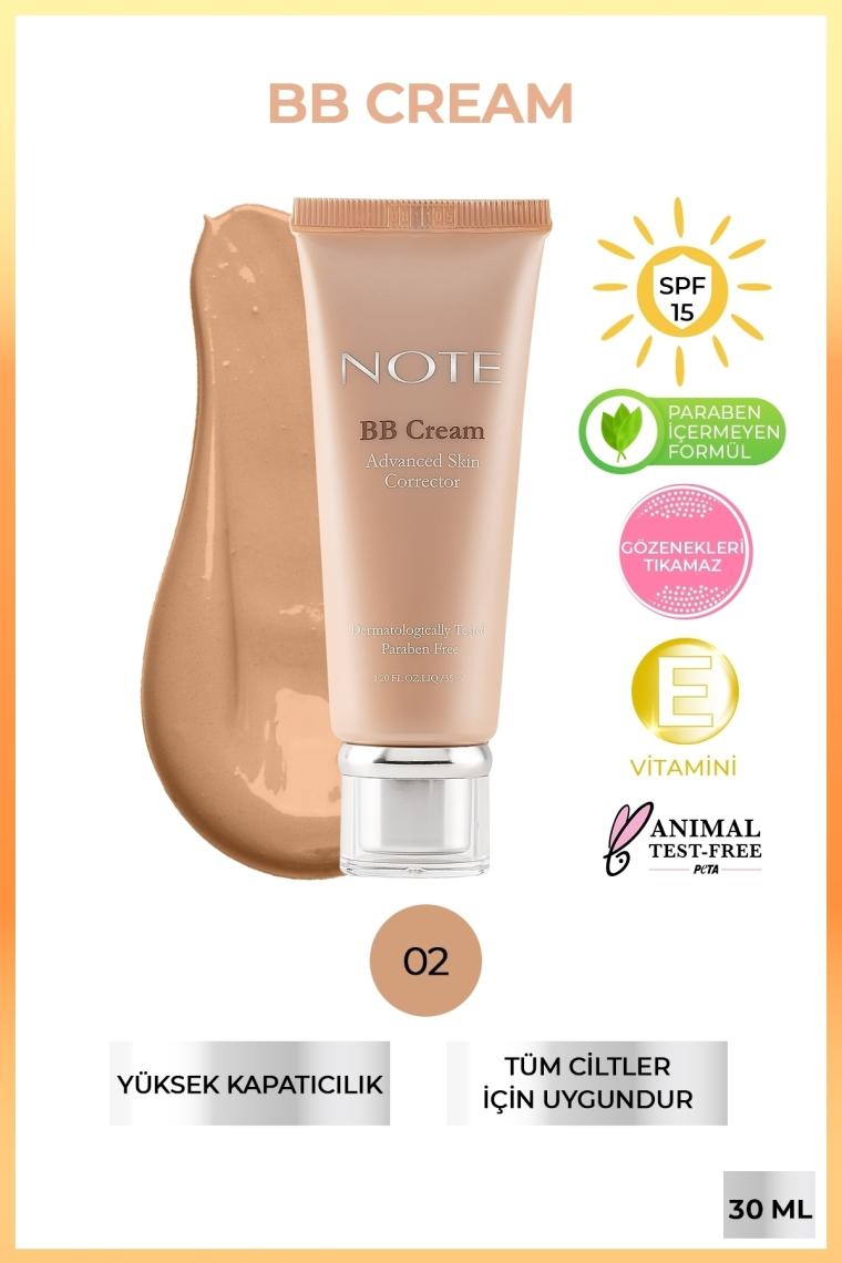 Note BB Krem Advanced Skin Corrector Spf 15 No 02 35 ml