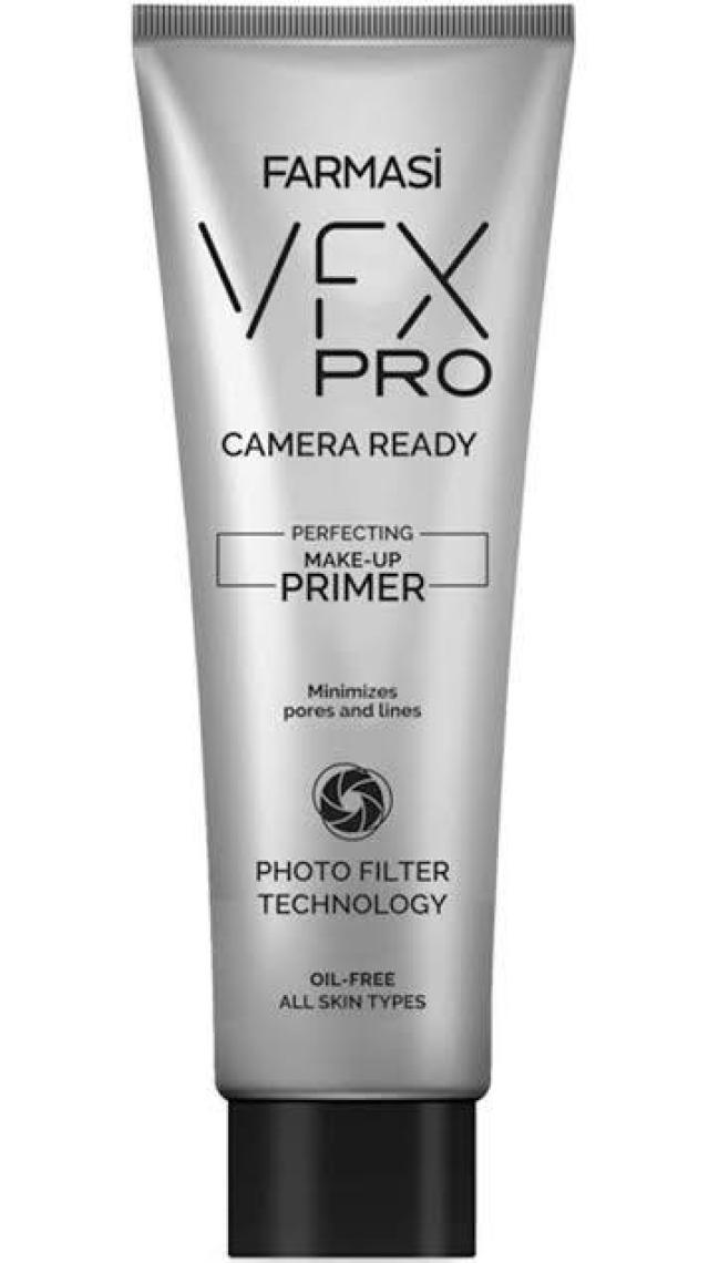 Farmasi VFX Pro Kamera Hazır Makyaj Bazı - Işıltılı Görünüm, Yağsız Formül, SPF İçermeyen, Doğal Kapatıcılık ve Cilt Tonu Eşitleme, 25 ml
