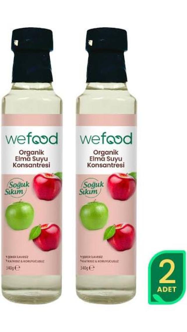 Wefood Organik Elma Suyu Konsantresi 340 gr 2'li