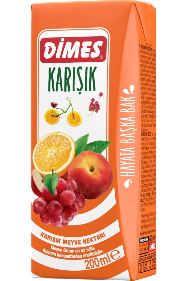 Meyve Nektarı Karışık 200 ml 27 Adet