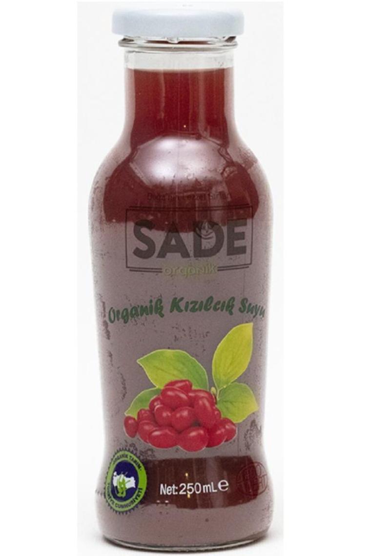 Sade Organik 250 ml Kızılcık Suyu