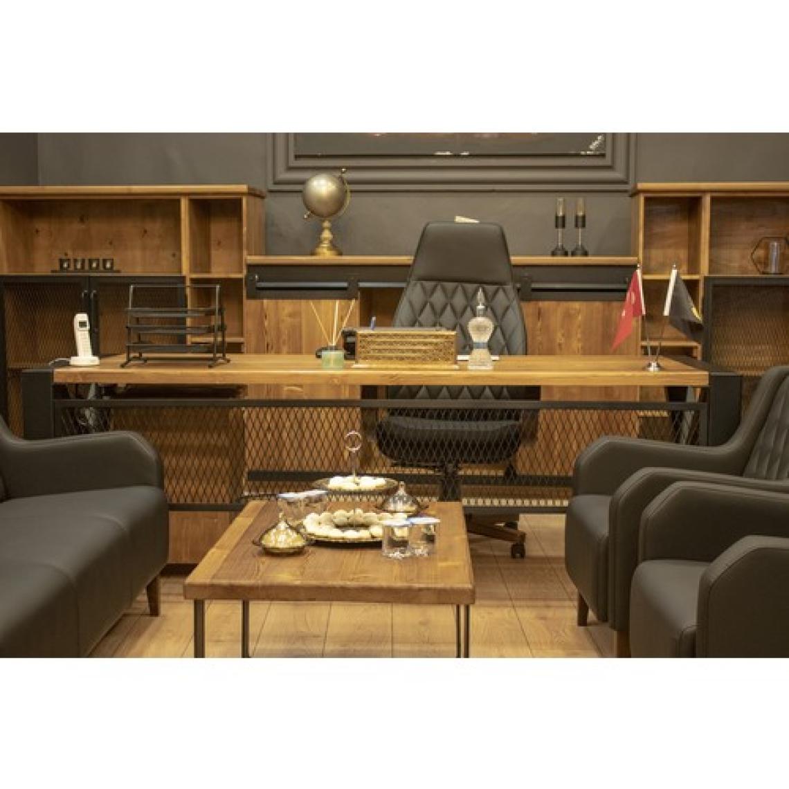 Deryawood Masif Ahşap Çalışma Masası