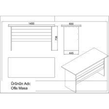 Robin Home Verona Abf Ofis Büro Seti Çalışma Masası Takımı