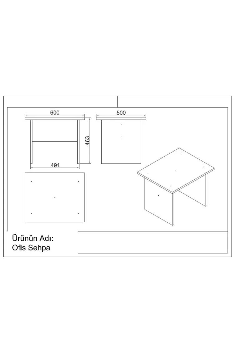 Yurudesign Vario ABF Ofis Büro Masa Takımı 3 Renk