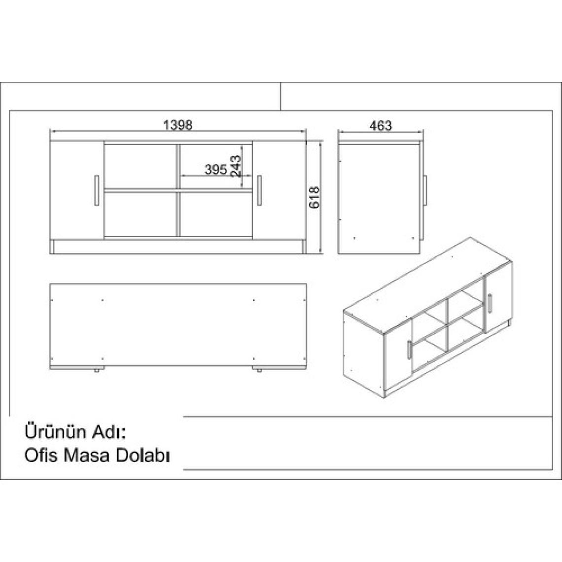 Robin Home Verona Abf Ofis Büro Seti Çalışma Masası Takımı