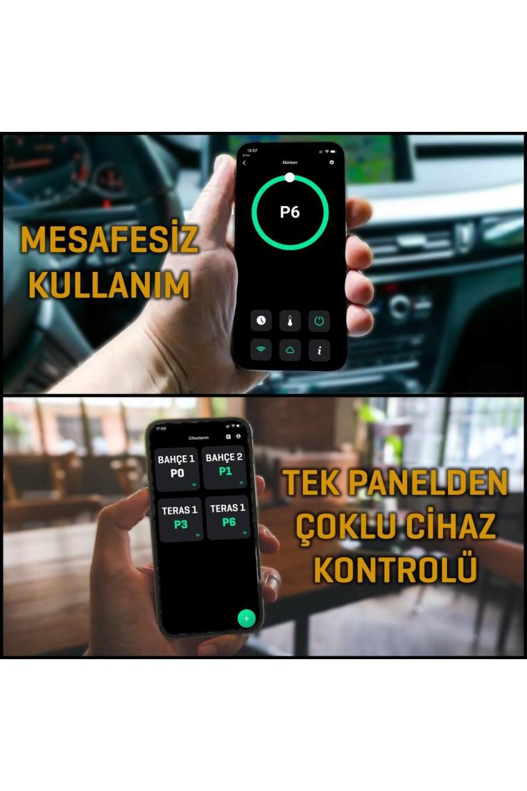 Smarty-wl Infrared Elektrikli Isıtıcı Akıllı Ip55 Su Geçirmez Duvar Cafe Tipi Dış Mekan 2500w