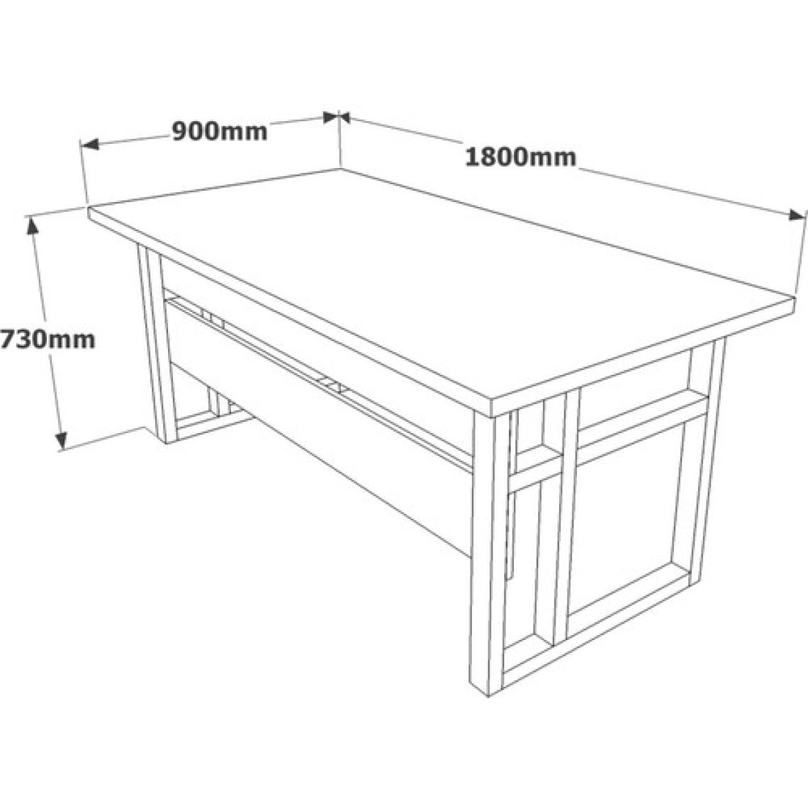 Yurudesign Marken A Ofis Çalışma Masası Metal Ayaklı Barok 180CM*90CM