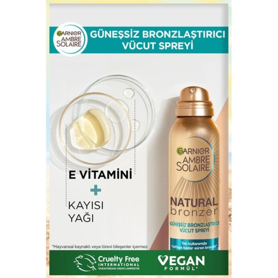 Garnier Ambre Solaire 2'li Natural Bronzer Güneşsiz Bronzlaştırıcı Sprey 150ML Seti