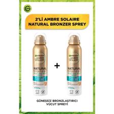 Garnier Ambre Solaire 2'li Natural Bronzer Güneşsiz Bronzlaştırıcı Sprey 150ML Seti