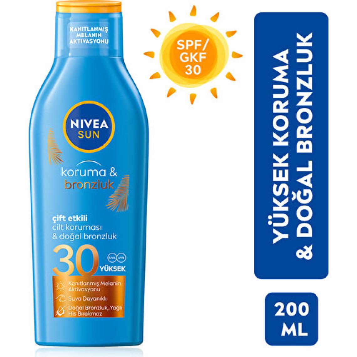 Nivea Sun Koruma&Bronzluk Bronzluk Arttirici Güneş Losyonu Gkf 30 200 Ml