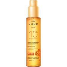 Nuxe Sun Spf 10 Güneş Bronzlaştırıcı Yüz ve Vücut Yağı