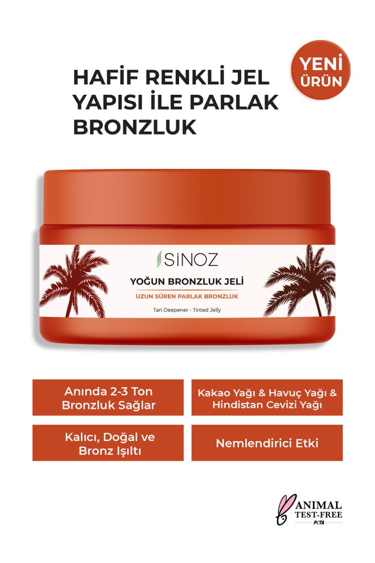 Yoğun Bronzlaştırıcı Jel 200 ml Hindistan Cevizi Kakao Havuç Yağı Içeren