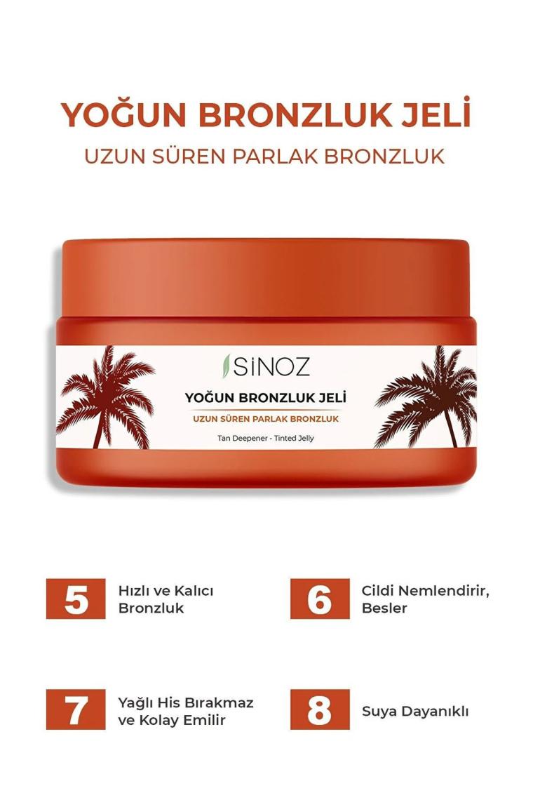 Yoğun Bronzlaştırıcı Jel 200 ml Hindistan Cevizi Kakao Havuç Yağı Içeren
