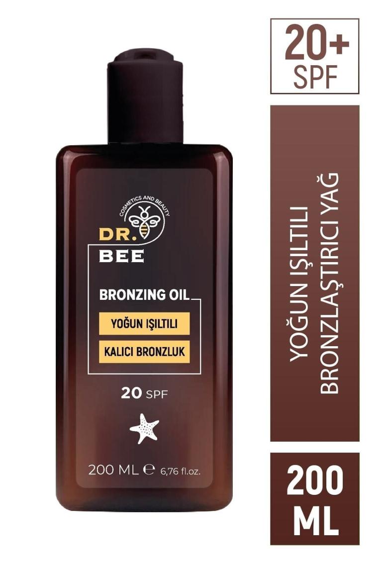Yoğun Işıltılı Bronzlaştırıcı Yağ Spf 20+ Açık Tenliler Için