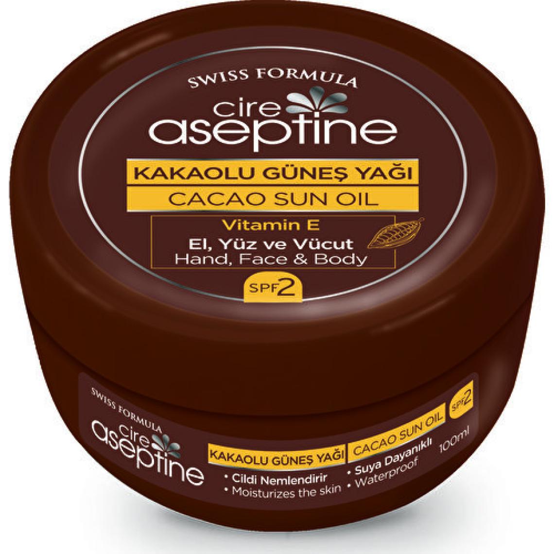 Cire Aseptine Kakaolu Güneş Yağı Spf 2 100 ml