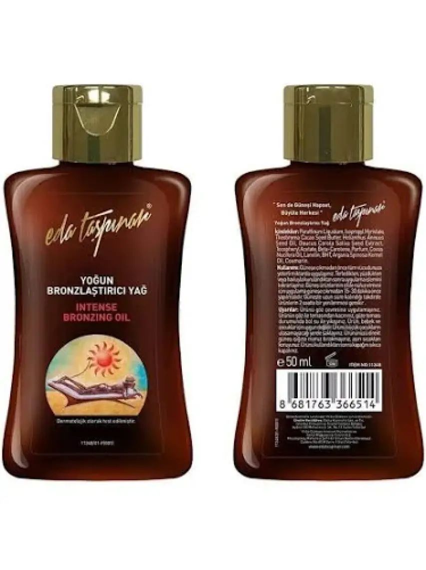 Eda Taşpınar Mini Seyahat Boy 50 ml Yoğun Bronzlaştırıcı Yağ SPF0