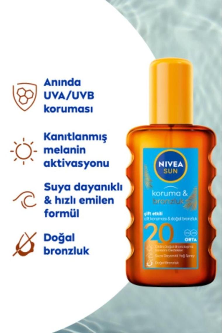 Sun Koruma&bronz Arttırıcı&koruyucu Güneş Yağı Gkf20 200 ml