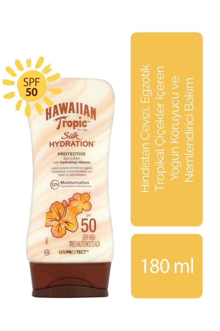 Hindistan Cevizi, Egzotik Tropikal Çiçekler İçeren Koruyucu Ve Nemlendirici Vücut Losyonu Spf 50
