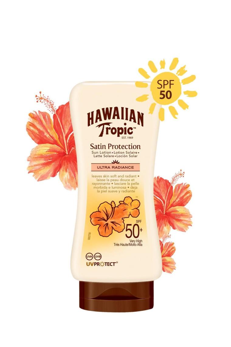 Hindistan Cevizi, Egzotik Tropikal Çiçekler İçeren Koruyucu Ve Nemlendirici Vücut Losyonu Spf 50
