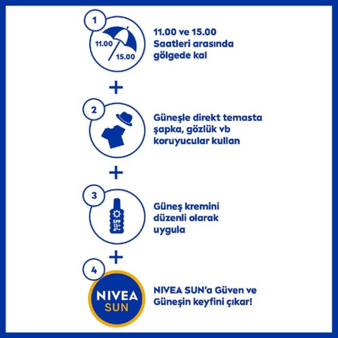 NIVEA Sun SPF30 Koruma & Bronzluk Güneş Yağı 200 ml Sprey,Yüksek Güneş Koruması
