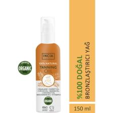 INCIA %100 Doğal Bronzlaştırıcı Yağ Organik Avokado Yağı Yoğun Bronzlaştırıcı Kakao Havuç Susam 150 ml