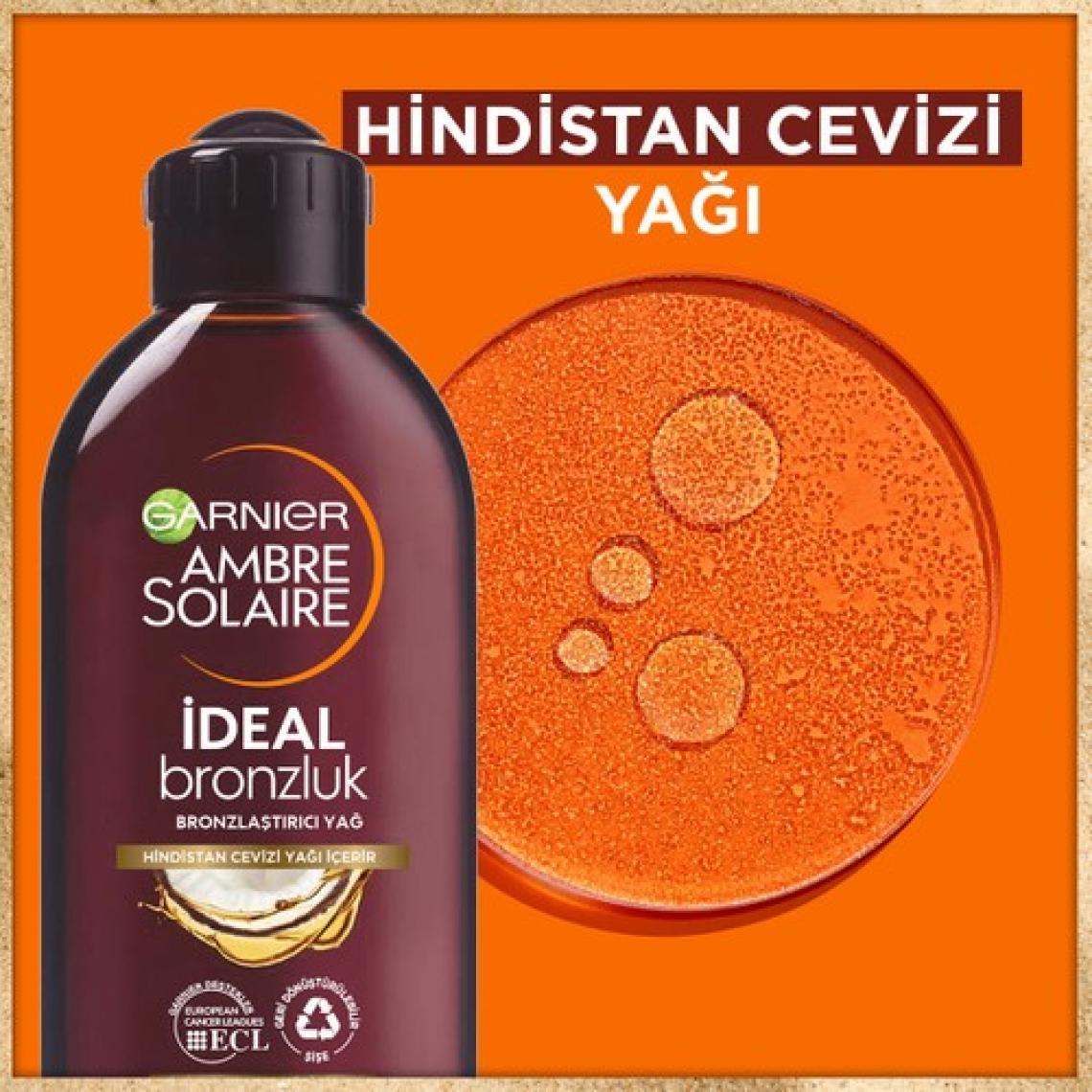 Garnier Ambre Solaire Ideal Bronzluk Bronzlaştırıcı Yağ 200Ml