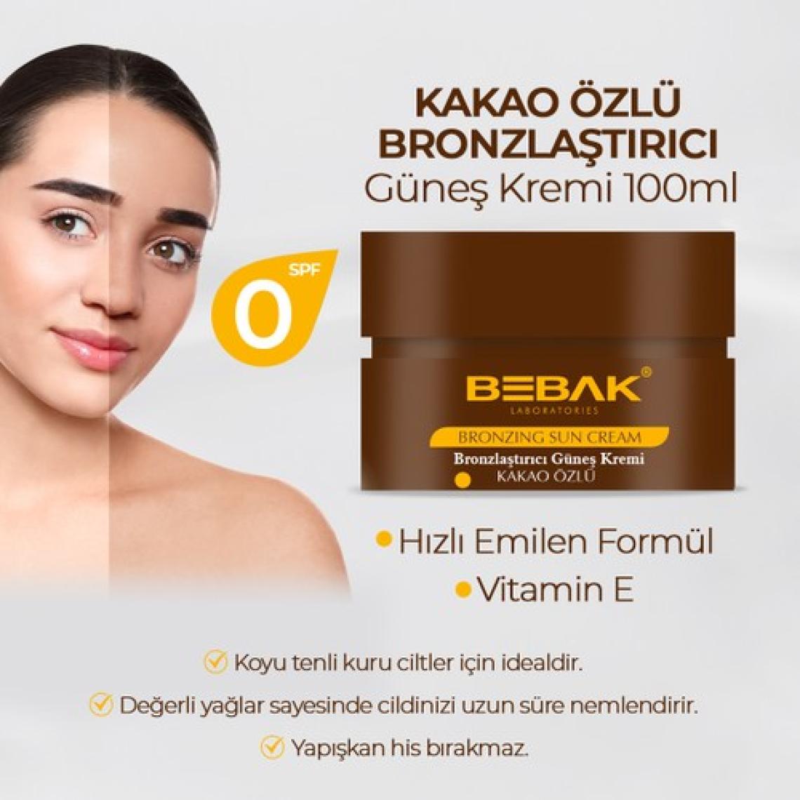 Bebak Güneş Kremi Kakao Özlü Kavanoz 100 ml