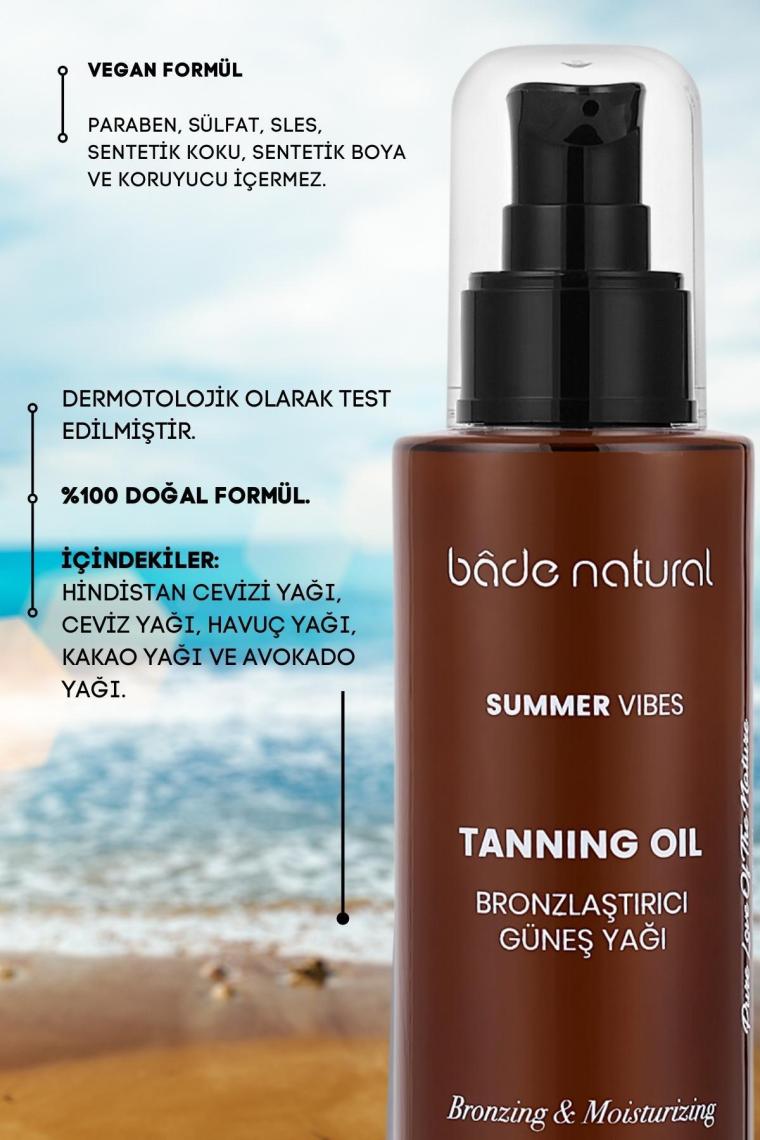 Bronzlaştırıcı Güneş Yağı %100 Doğal 100 ml