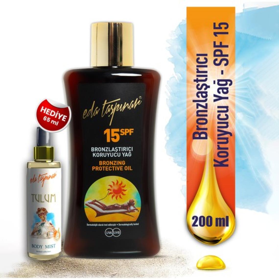 Eda Taşpınar Bronzlaştırıcı Koruyucu Yağ SPF15 (200ml) & Zanou El Kremi & AntiAcne Mask