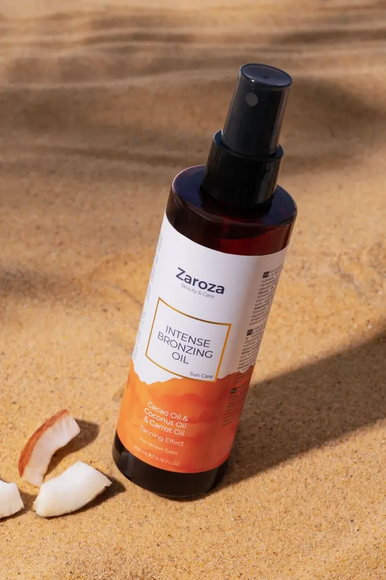 Zaroza Bronzlaştırıcı Yağ Havuç Hindistan Cevizi Kakao Yağı 200 ml