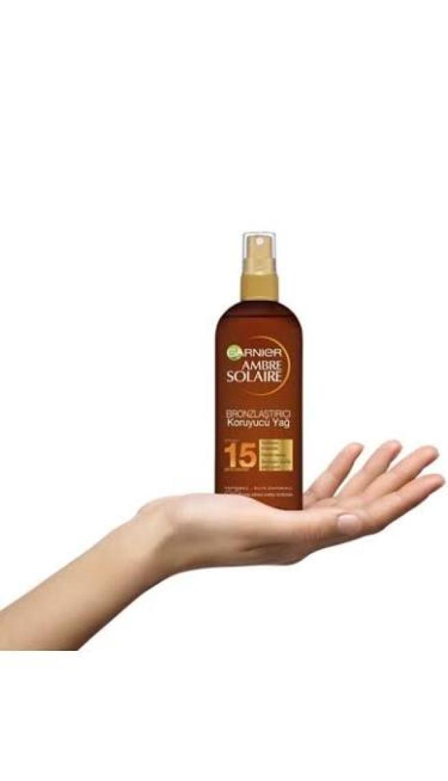 Garnier Ambre Solaire Bronzlaştırıcı Koruyucu Yağ Spf 15 150ML