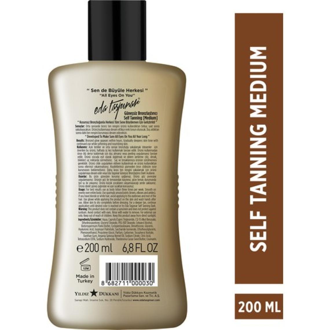 Eda Taşpınar Medium Self Tannig Güneşsiz Bronzlaştırıcı 200 ml