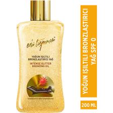 Eda Taşpınar Yoğun Işıltılı Bronzlaştırıcı Yağ SPF 0 200 ml
