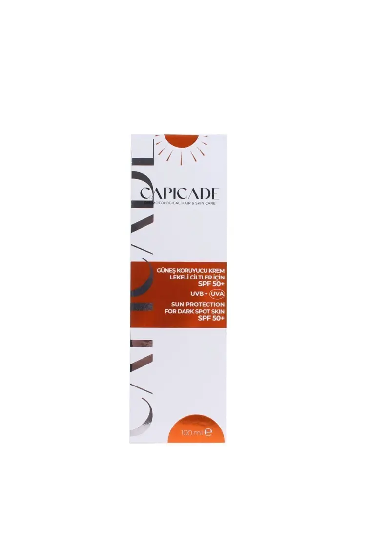 Capicade SPF50+ Güneş Koruyucu Krem 100ml - Lekeli Ciltler