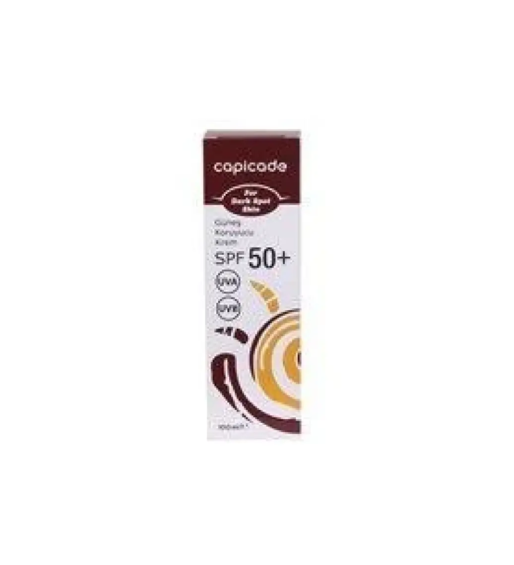 Capicade SPF50+ Güneş Koruyucu Krem 100ml - Lekeli Ciltler