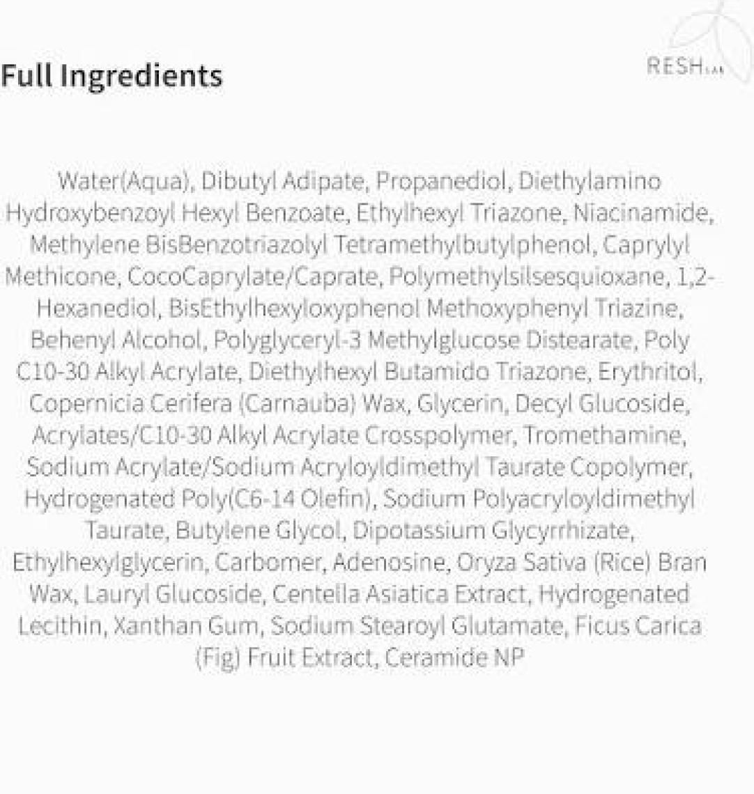 Resh Lab Daily Watery Sun Cream SPF50+ Pa++++ - Hassas Ciltler İçin Yüksek Korumalı Güneş Kremi 50 ml