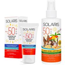 Solaris Tüm Cilt Tipleri İçin Güneş Kremi Spf 50+ 50 ml ve Çocuk Güneş Kremi Sprey Spf 50+ 150 ml