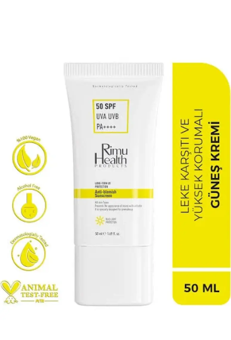 Rimu Health Products Lekeli Ciltler Için Cilt Tonu Eşitleyici 50 Spf Güneş Kremi (Arbutin)