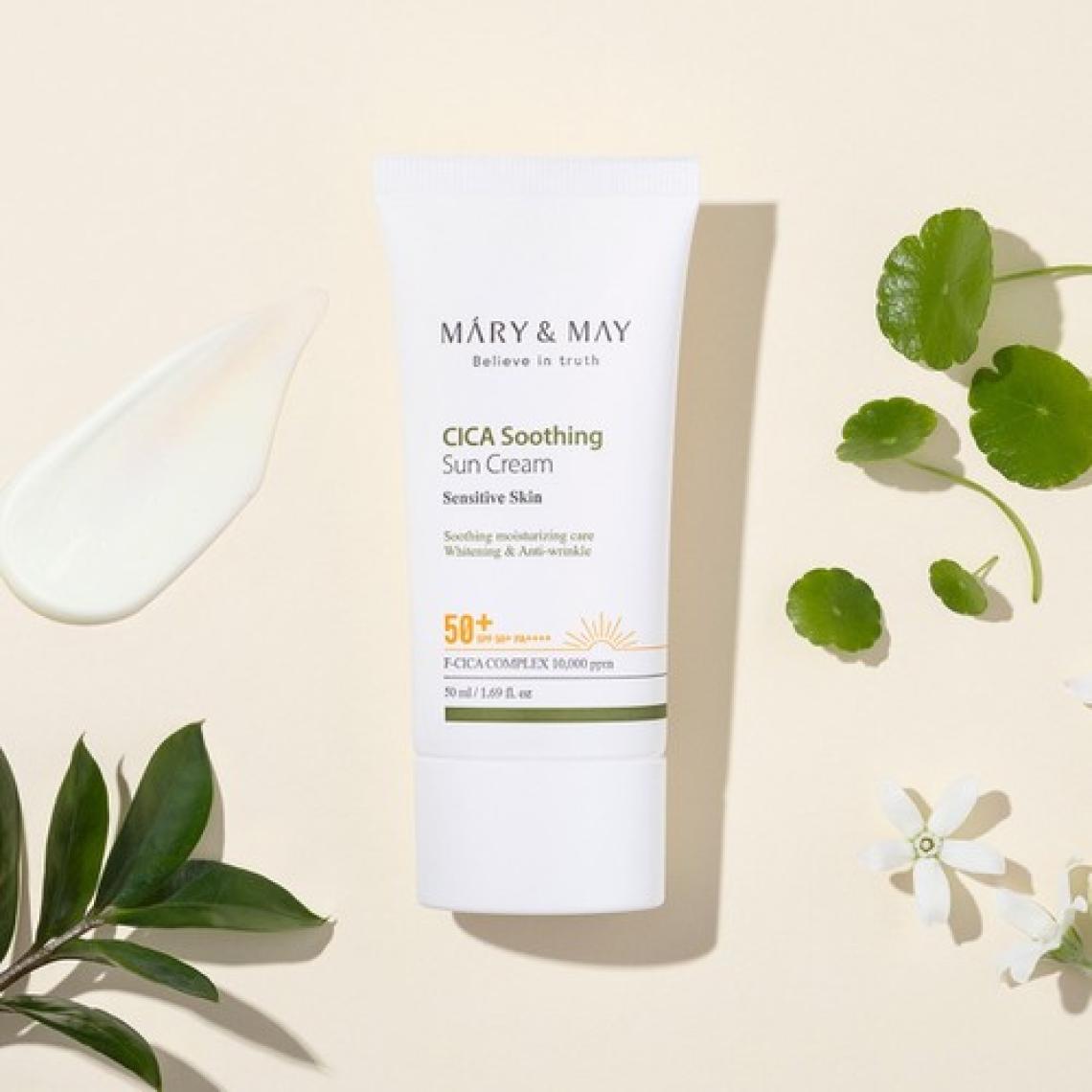 Mary & May Cica Soothing Sun Cream - Cica Yatıştırıcı Güneş Kremi SPF50+ Pa++++ 50ML