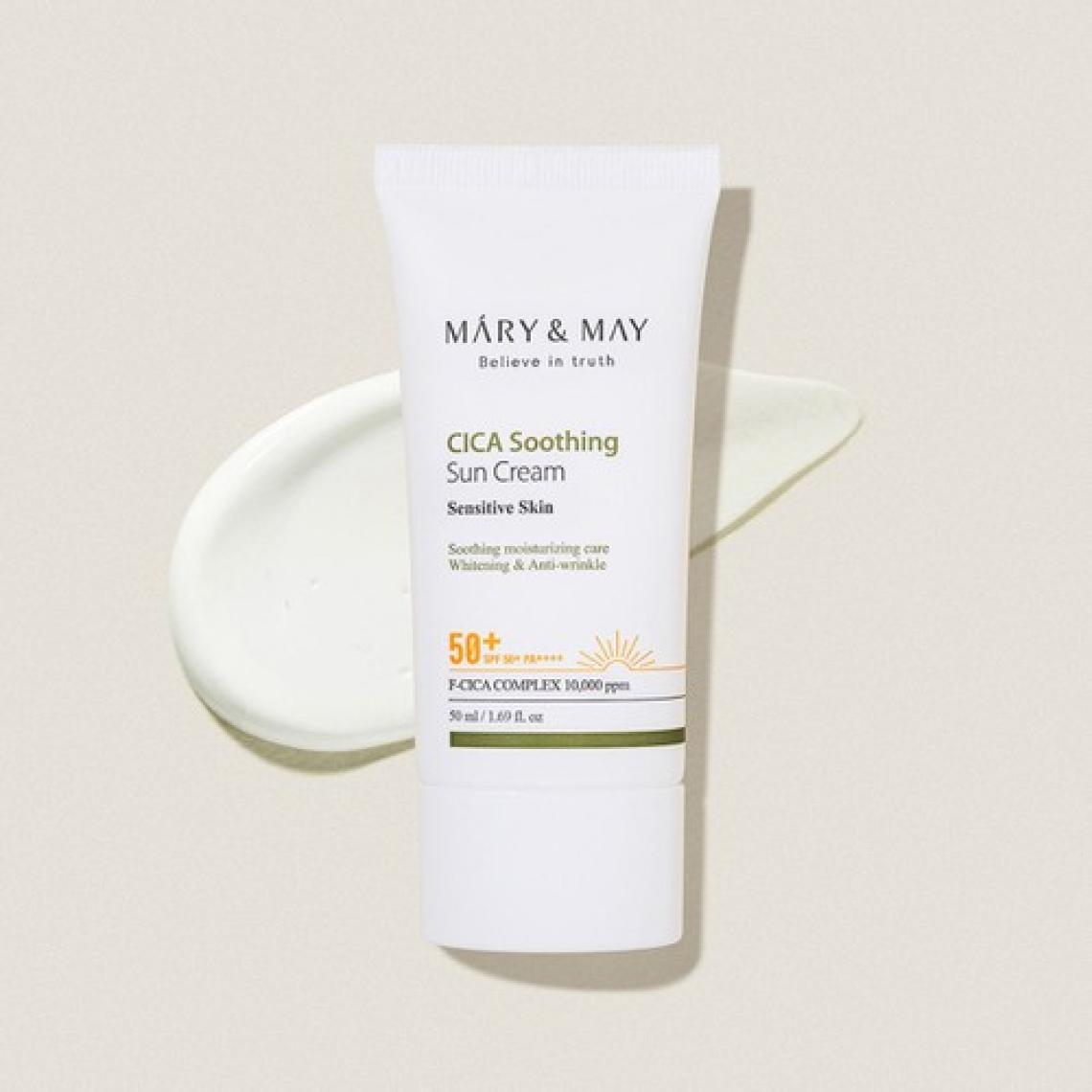 Mary & May Cica Soothing Sun Cream - Cica Yatıştırıcı Güneş Kremi SPF50+ Pa++++ 50ML