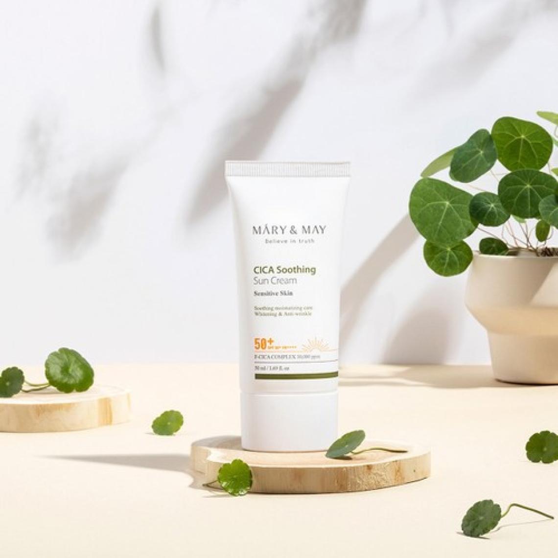 Mary & May Cica Soothing Sun Cream - Cica Yatıştırıcı Güneş Kremi SPF50+ Pa++++ 50ML