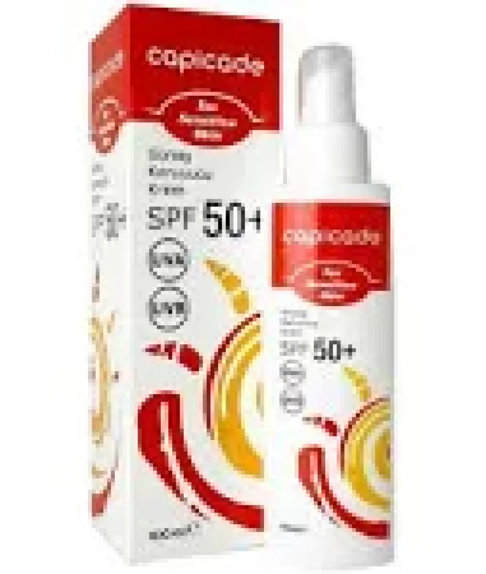 Capicade SPF50+ Güneş Koruyucu Krem 100ml - Kızarık Eğilimli ve Hassas Ciltler