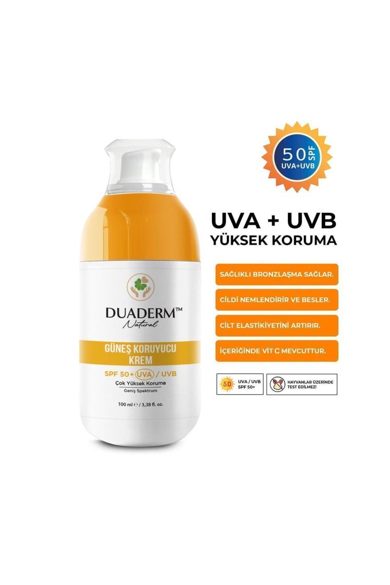 Yeni Filtreli C Vitaminli Yeni Yüz ve Vücut Güneş Kremi SPF50+ (Vitamin C + UVA/UVB) 100ml