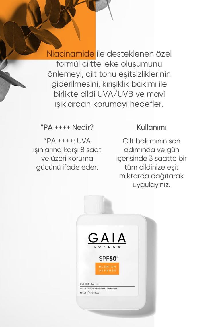 Lekeli Ciltler Için Antioksidan Destekli 50spf Uva/uvb Blemısh Defense Güneş Kremi 120 ml