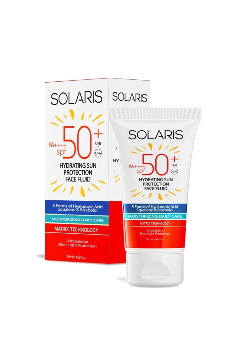 Tüm Cilt Tipleri Için Nemlendirici Akışkan Güneş Kremi Spf 50 (50 ML)
